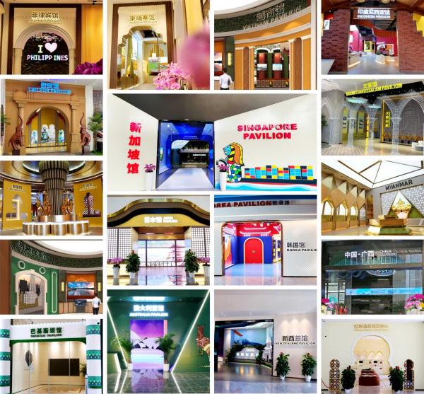 中國—東盟特色商品匯聚中心展館一覽。 中新物流園供圖